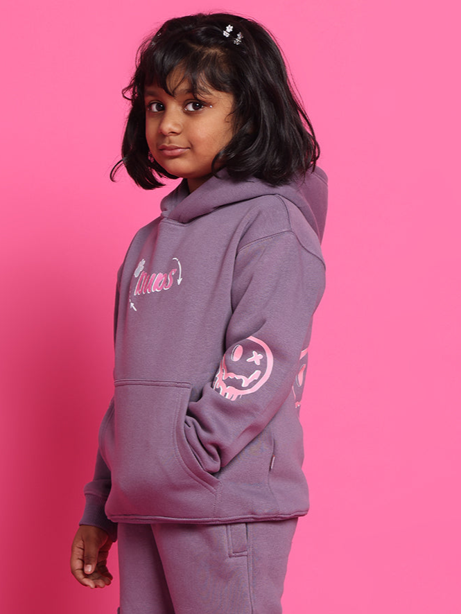 Casper Oversized Hoodie Boys & Girls (Violet)