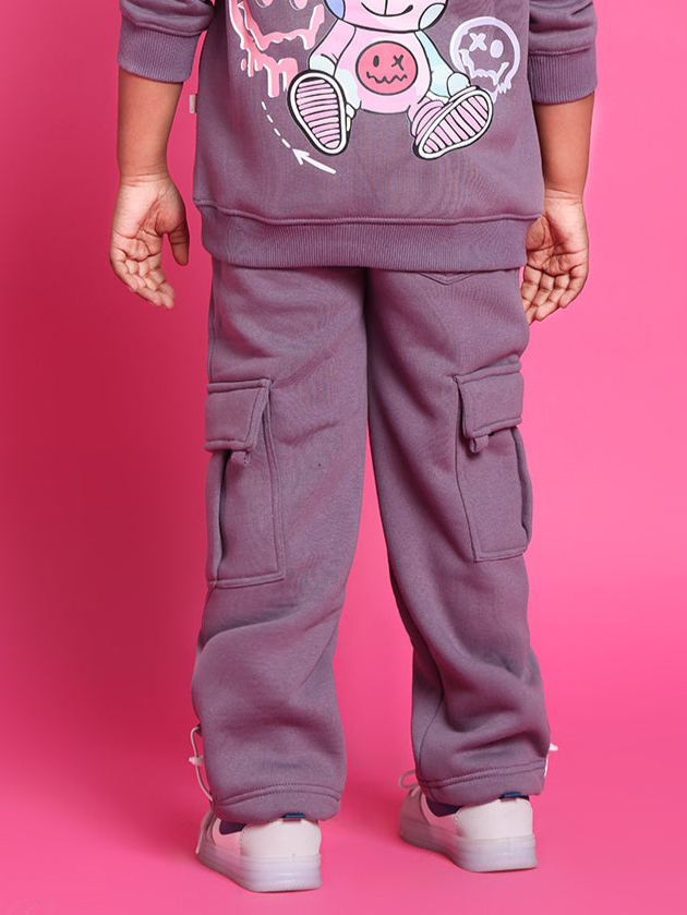 CASPER FLEECE PANT FOR BOYS & GIRLS (VIOLET)