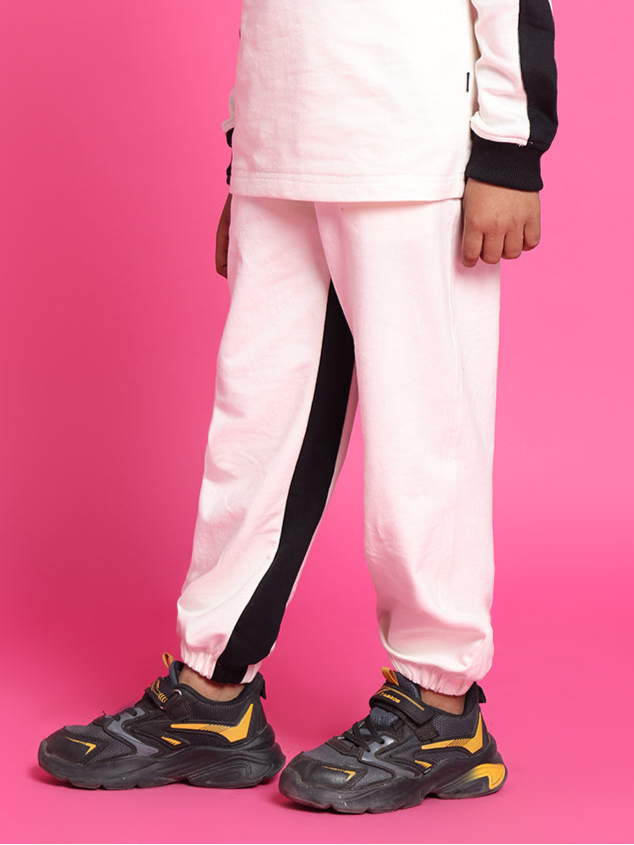 Splinter Oversized Co-Ord Set Boys & Girls (Off White-Black)