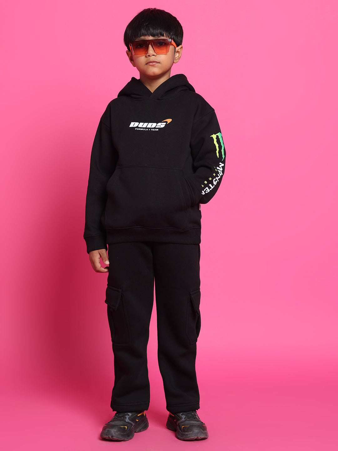 Monster Oversized Hoodie Boys & Girls (Black)