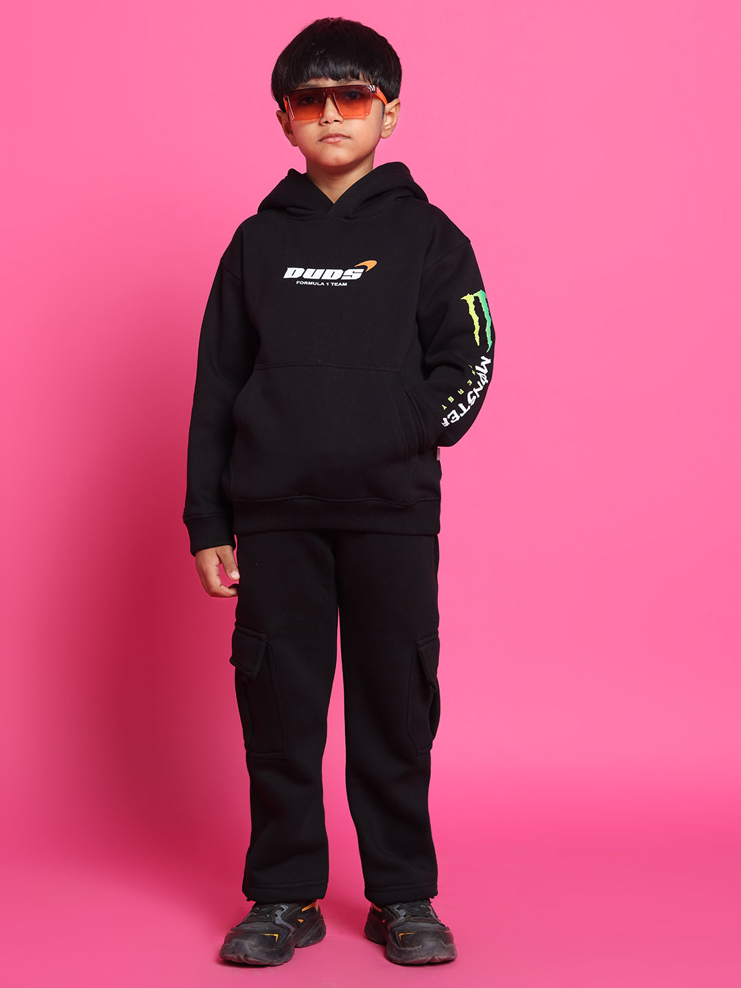 MONSTER CO-ORD FOR BOYS & GIRLS (BLACK)