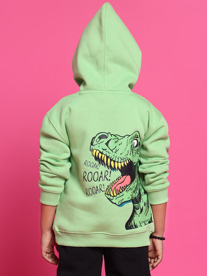 ROOAR OVERSIZED HOODIE BOYS & GIRLS (NEON GREEN)