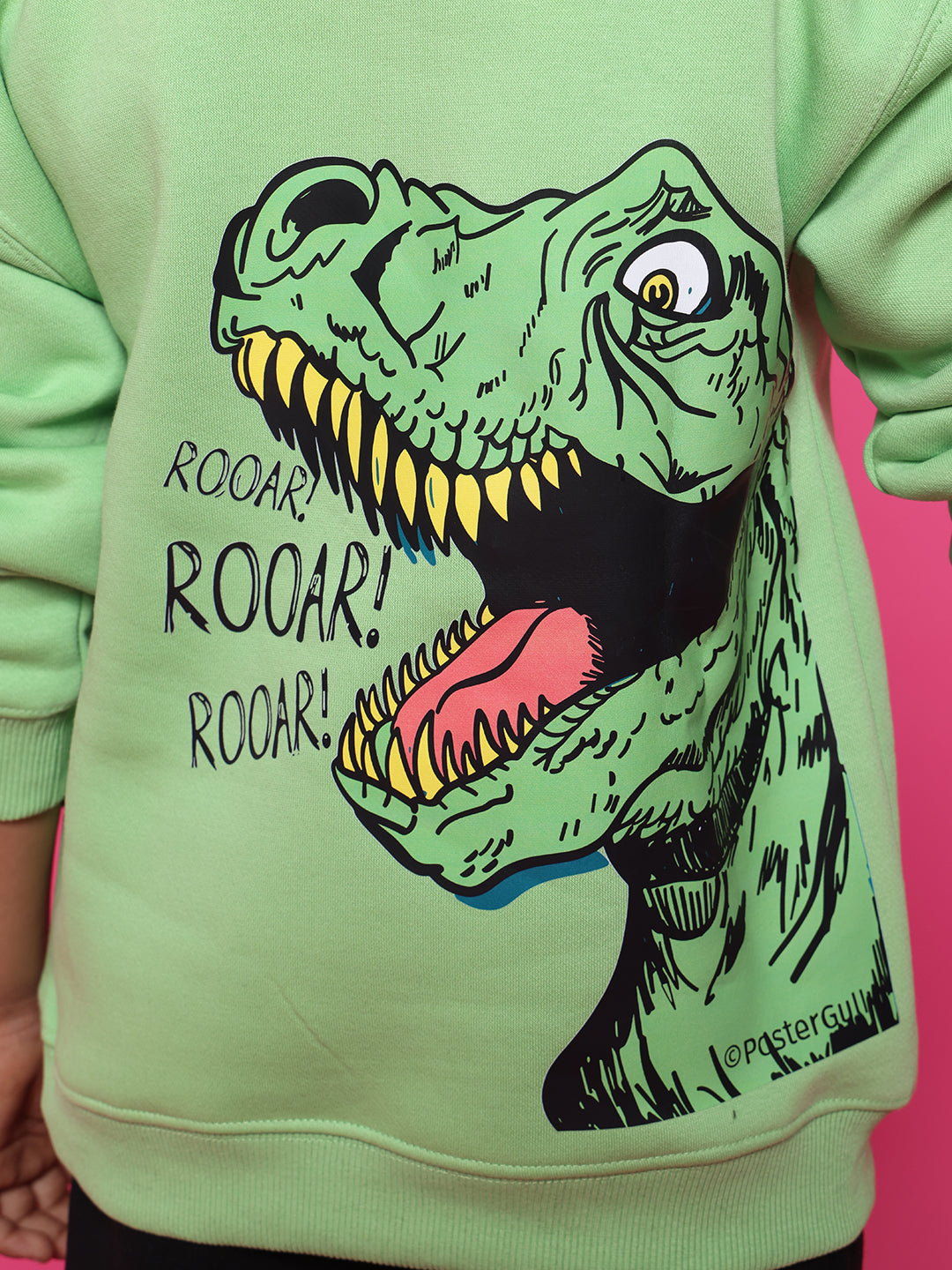 ROOAR OVERSIZED HOODIE BOYS & GIRLS (NEON GREEN)