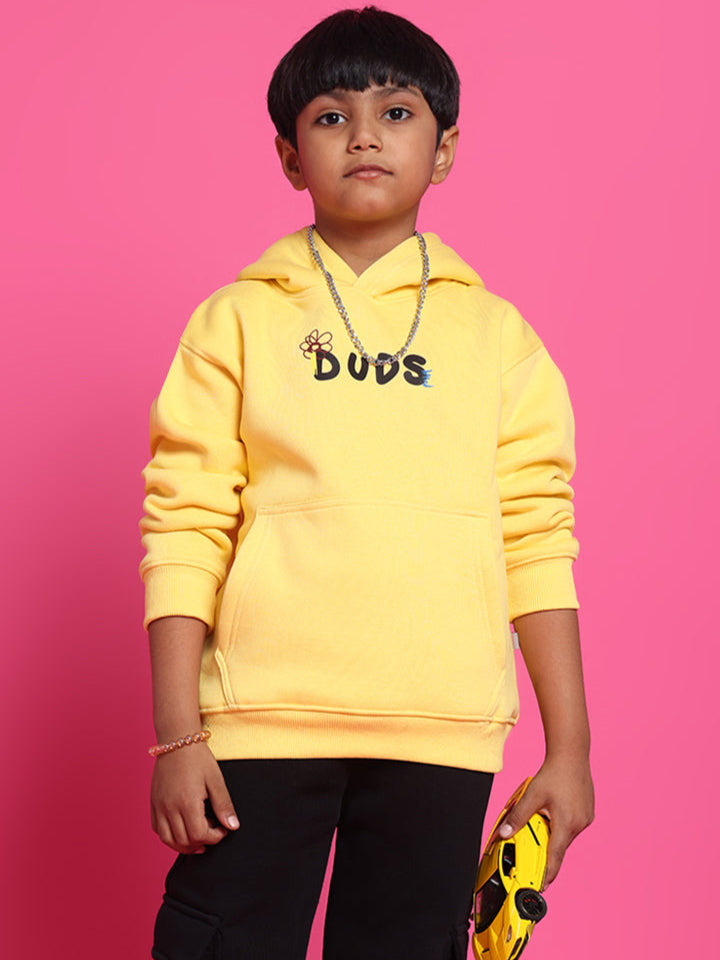 COOL TEDDTY OVERSIZED HOODIE BOYS & GIRLS (YELLOW)