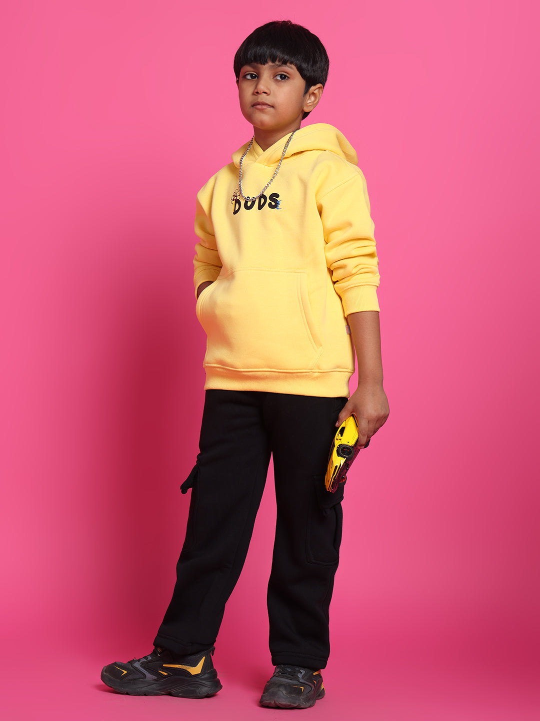 COOL TEDDTY OVERSIZED HOODIE BOYS & GIRLS (YELLOW)