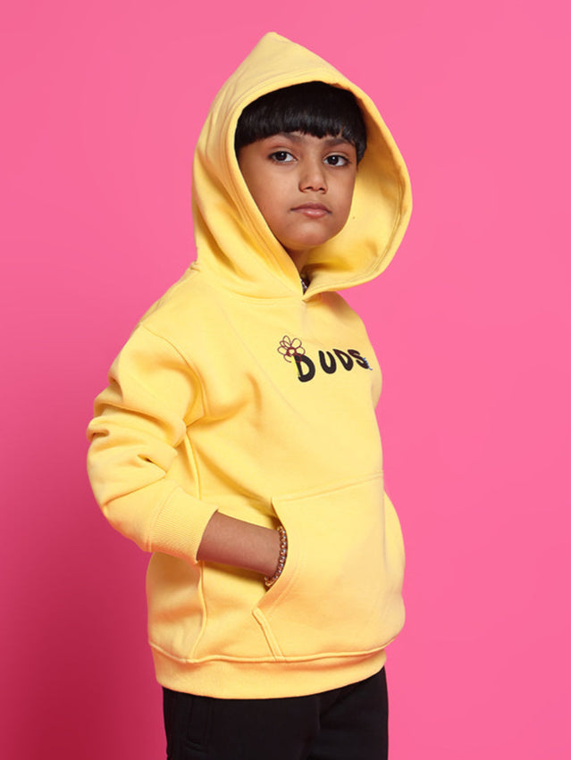 COOL TEDDTY OVERSIZED HOODIE BOYS & GIRLS (YELLOW)