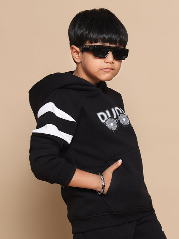 MOLLY OVERSIZED HOODIE BOYS & GIRLS (BLACK)