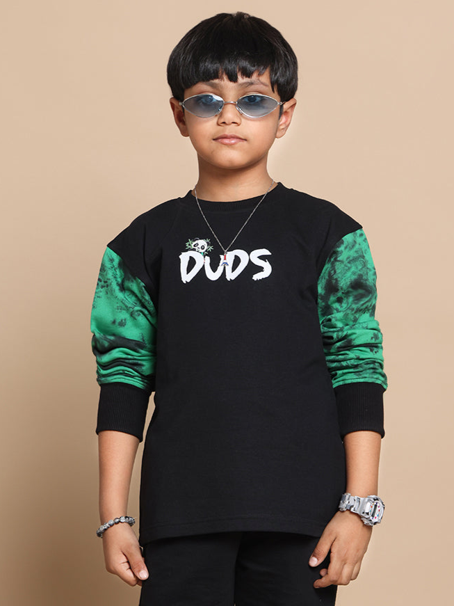 PANDA OVERSIZED SWEATSHIRT BOYS & GIRLS (BLACK)