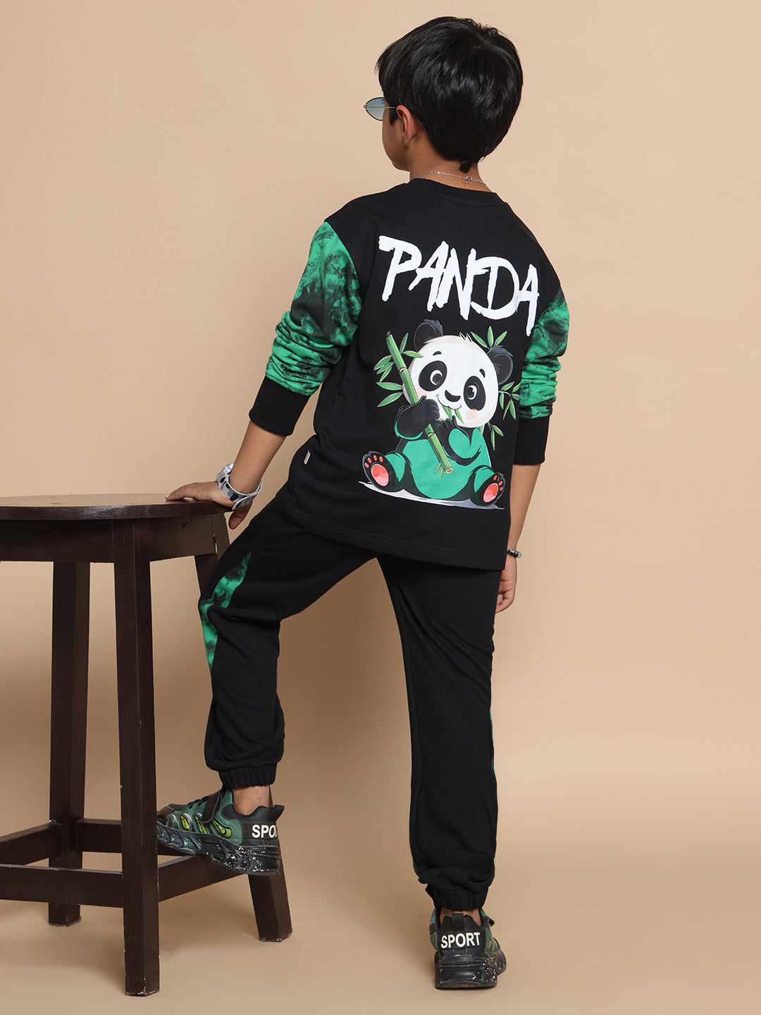 PANDA CO-ORD FOR BOYS & GIRLS (BLACK)