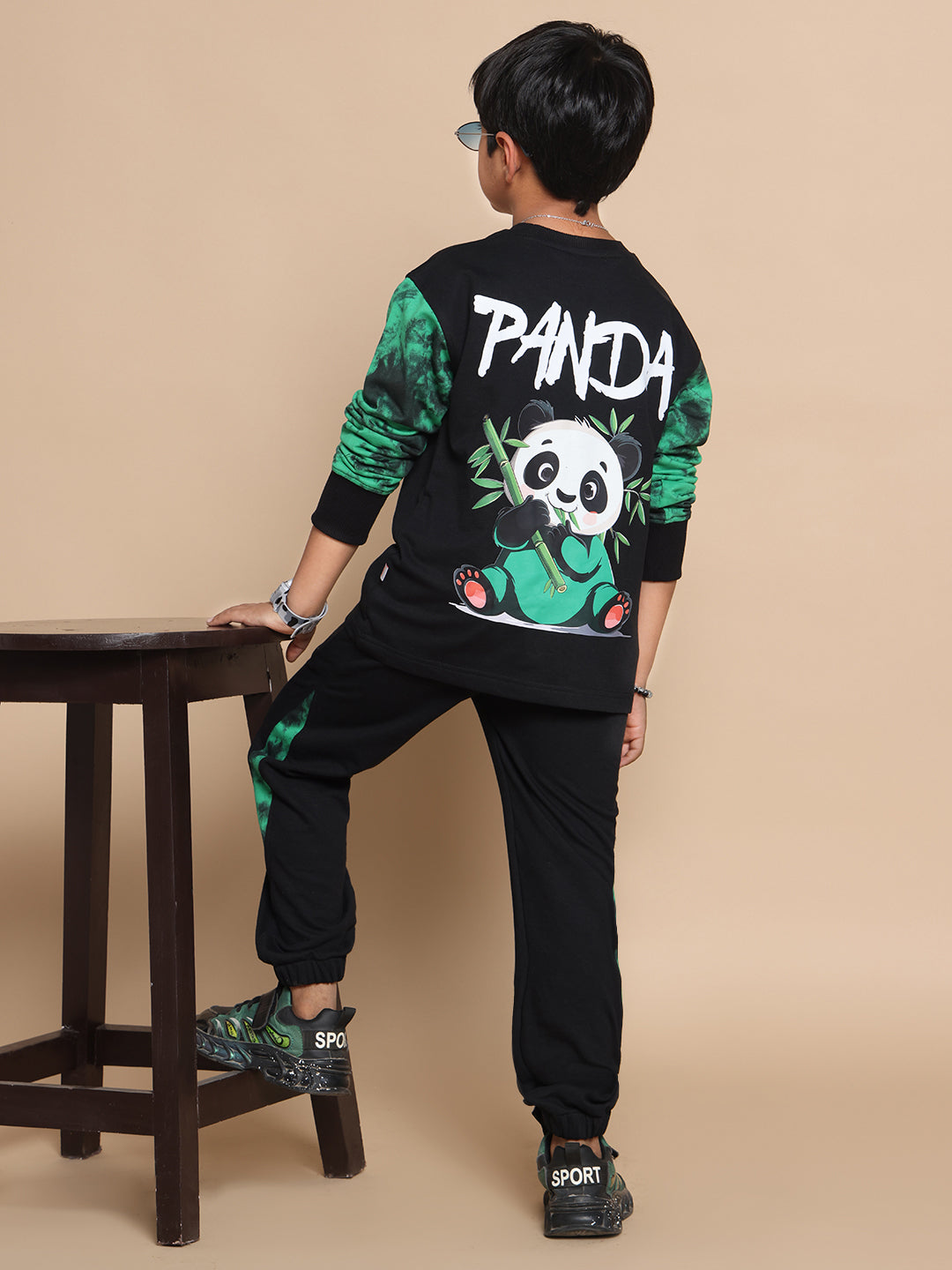 PANDA CO-ORD FOR BOYS & GIRLS (BLACK)