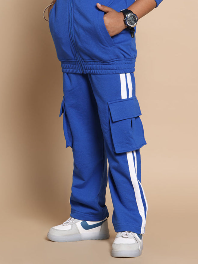 SCOTIA STRIPE JOGGERS FOR BOYS & GIRLS (ROYAL BLUE)