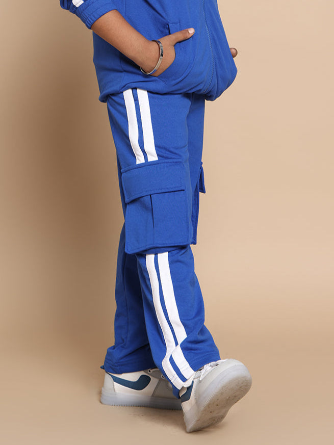 SCOTIA STRIPE JOGGERS FOR BOYS & GIRLS (ROYAL BLUE)