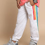 DUDS PRISM COLORFUL STRIPE JOGGER FOR BOYS & GIRL (MELANGE GREY)