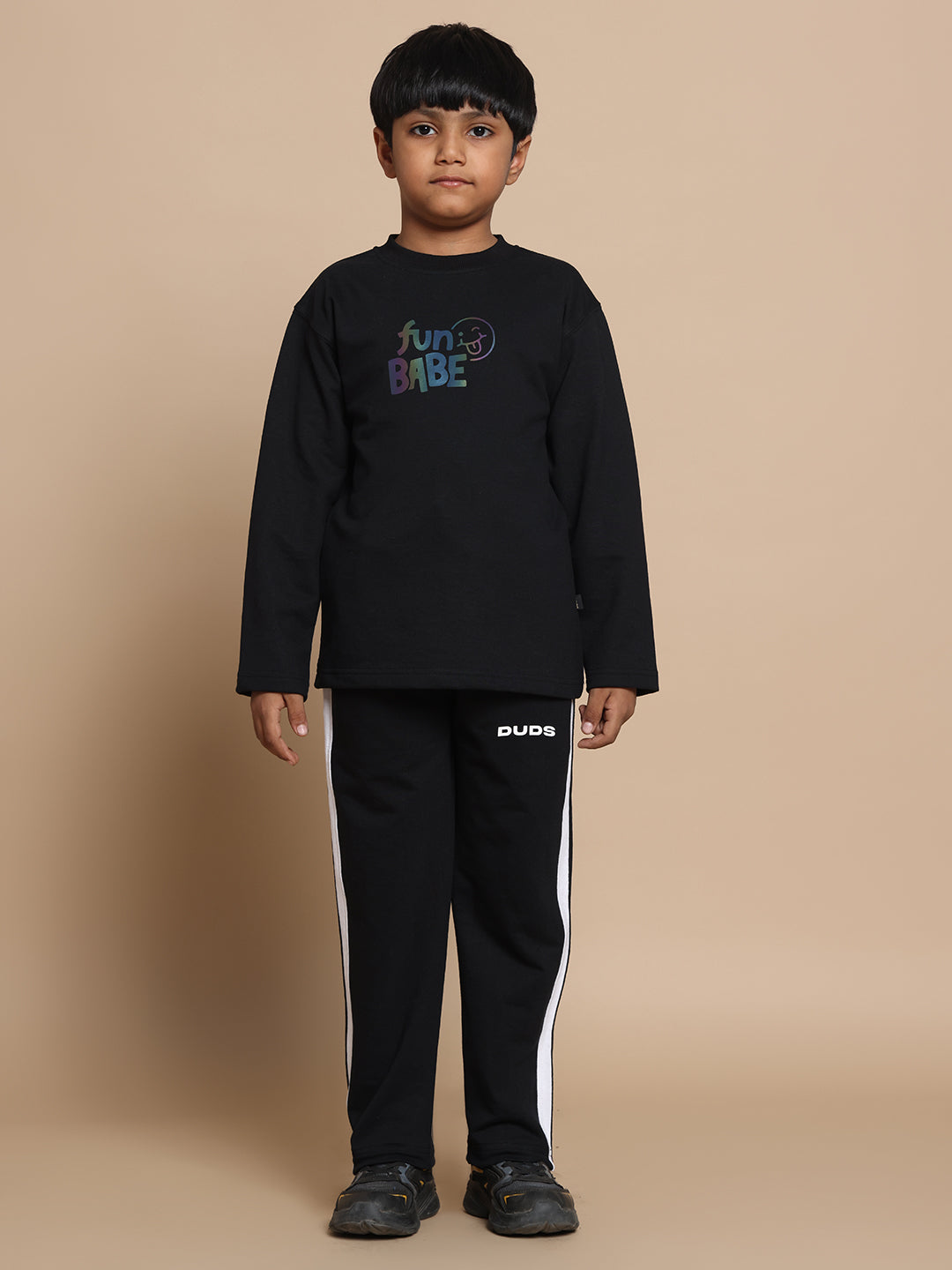 FUN BABE CO-ORD FOR BOYS & GIRLS (BLACK)