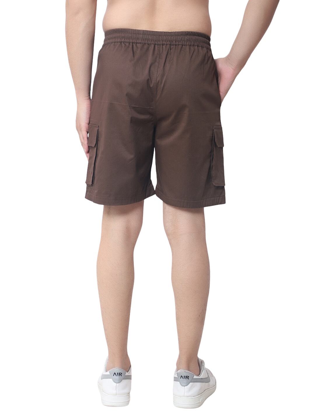 Cotton Cargo Shorts (Brown) - Wearduds