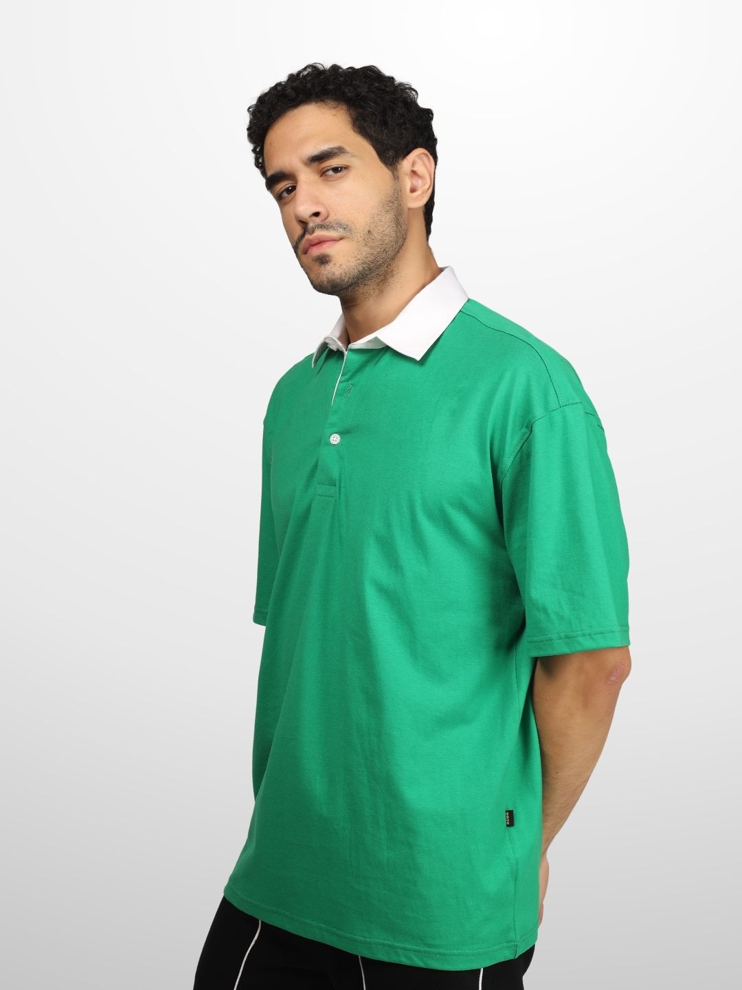 Green Oversized Polo T-Shirt - Wearduds