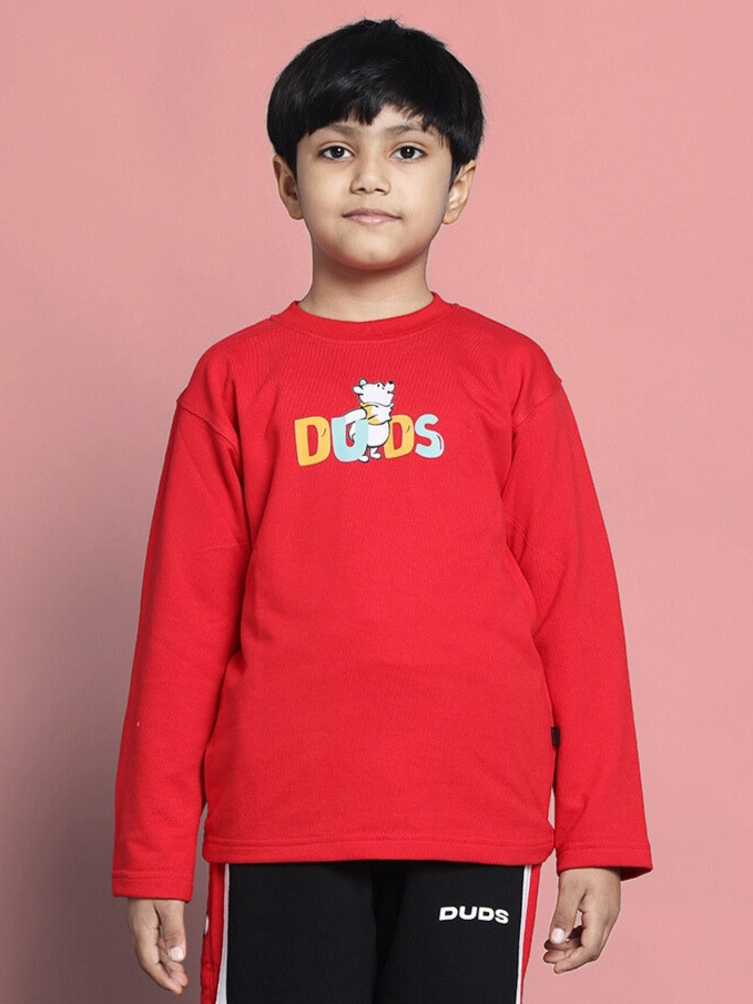 WINNIE OVERSIZED SWEATSHIRT BOYS & GIRLS (RED)