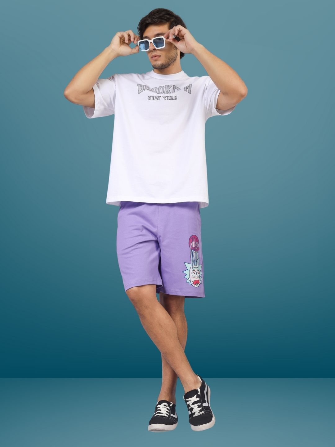 Morty-Fied Regular Fit Shorts (Lavender) - Wearduds