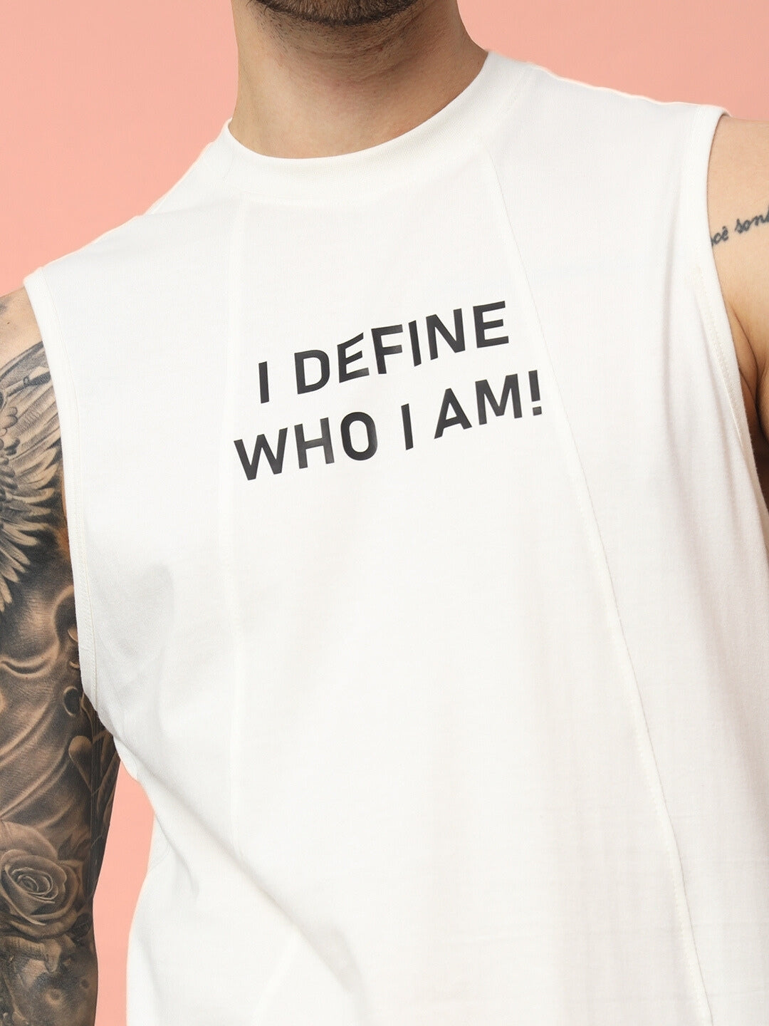 Who I Am Gym T-Shirt (Off White)