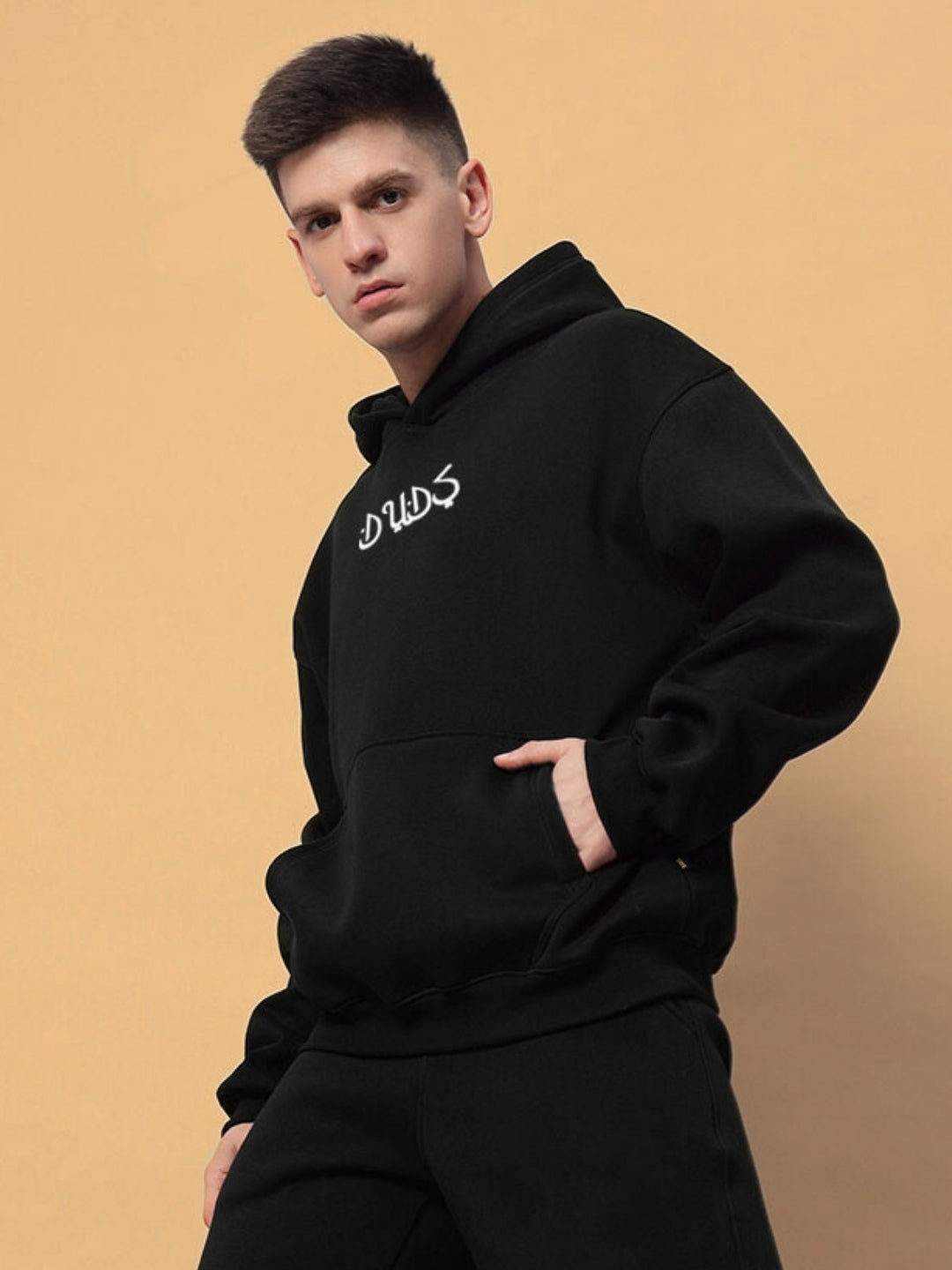 DIMENSION FLEECE HOODIE (BLACK)