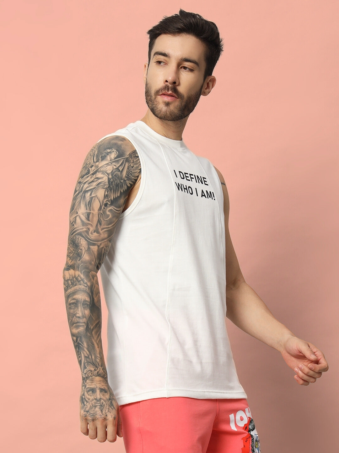 Who I Am Gym T-Shirt (Off White)