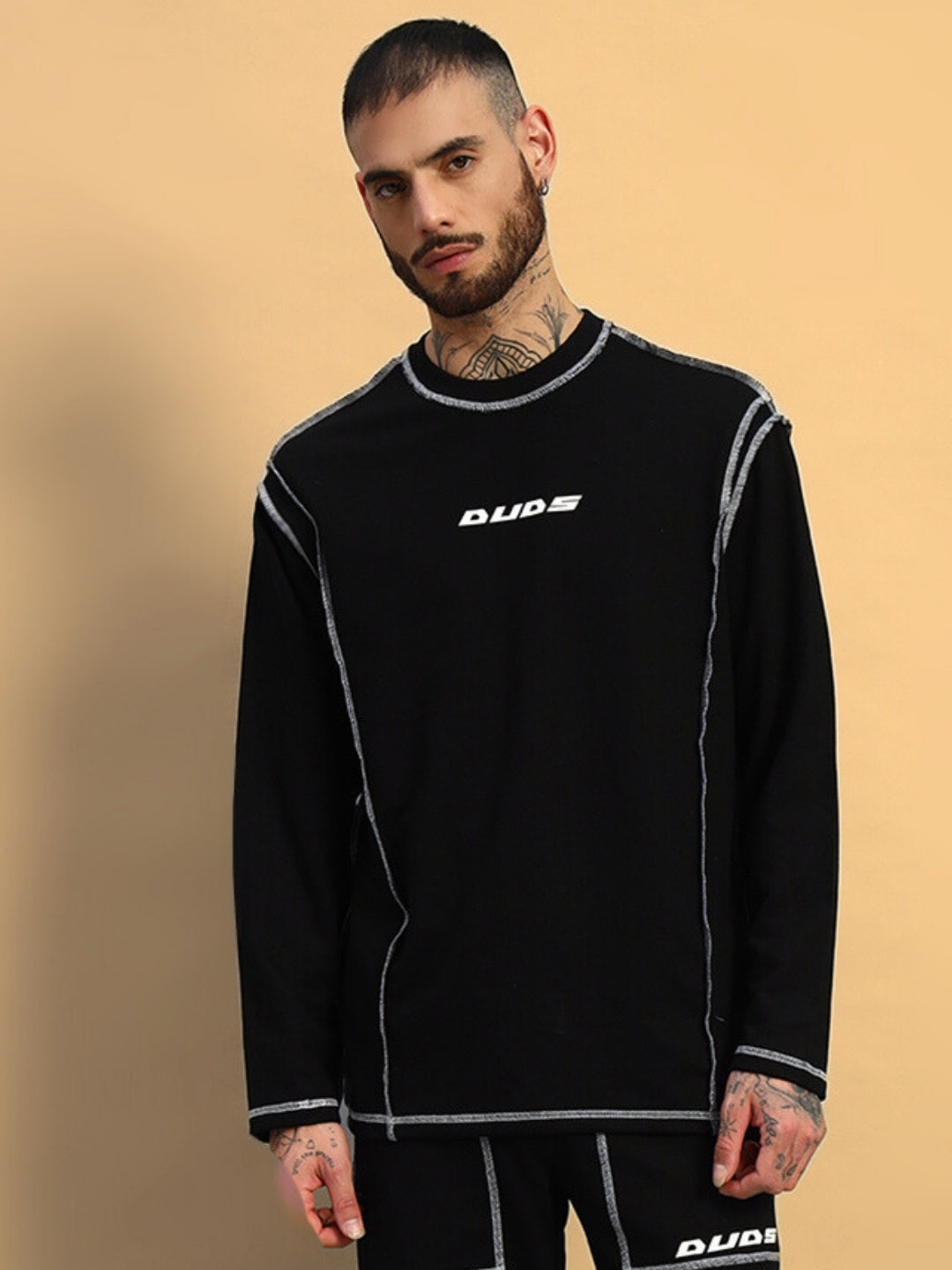 Dynamic Oversized Sweatshirt (Black)