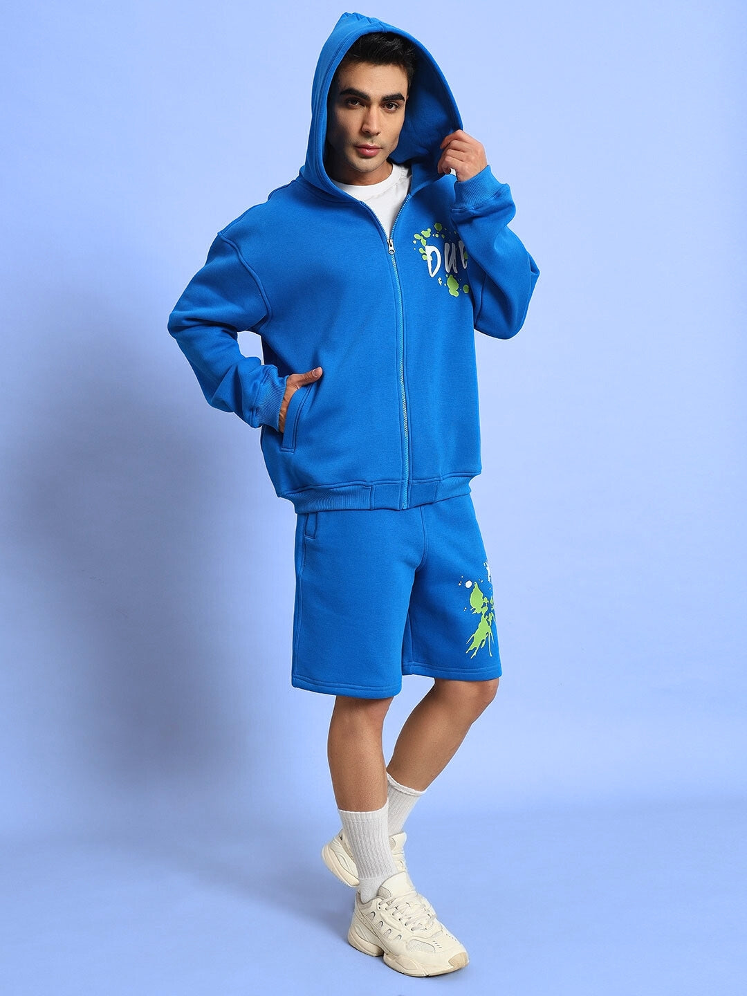 NO DRAMA FLEECE CO-ORD (ROYAL BLUE)