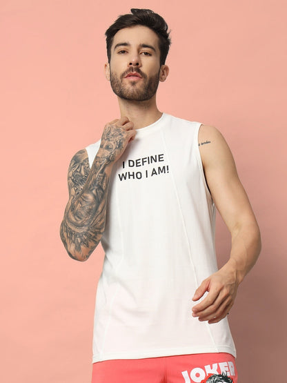 Who I Am Gym T-Shirt (Off White)