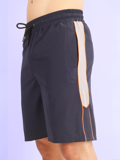 Boomer Shorts (Navy With Orange Piping)