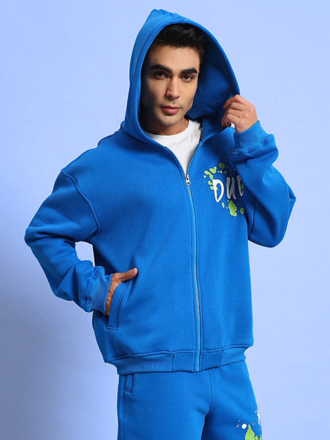 NO DRAMA HOODIE (R-BLUE)