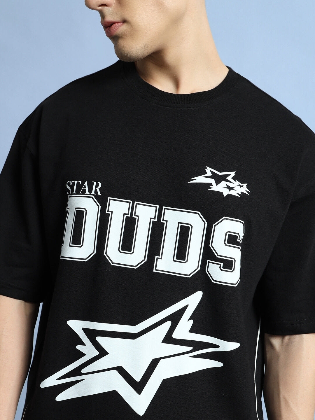 Star Dust Over-Sized T-Shirt (Black)