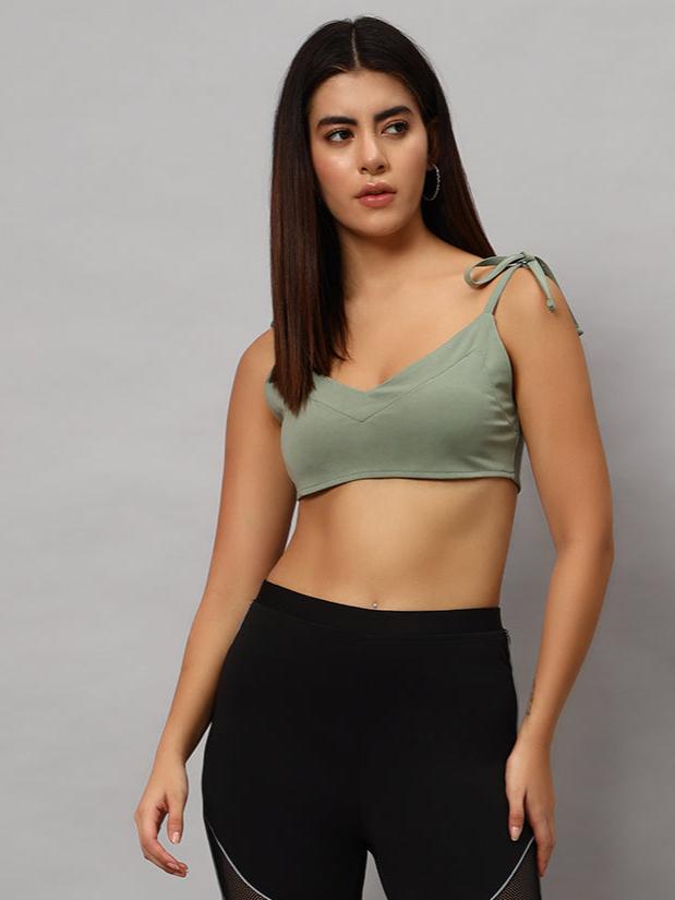 Ashley Crop-Top (Laurel Green)