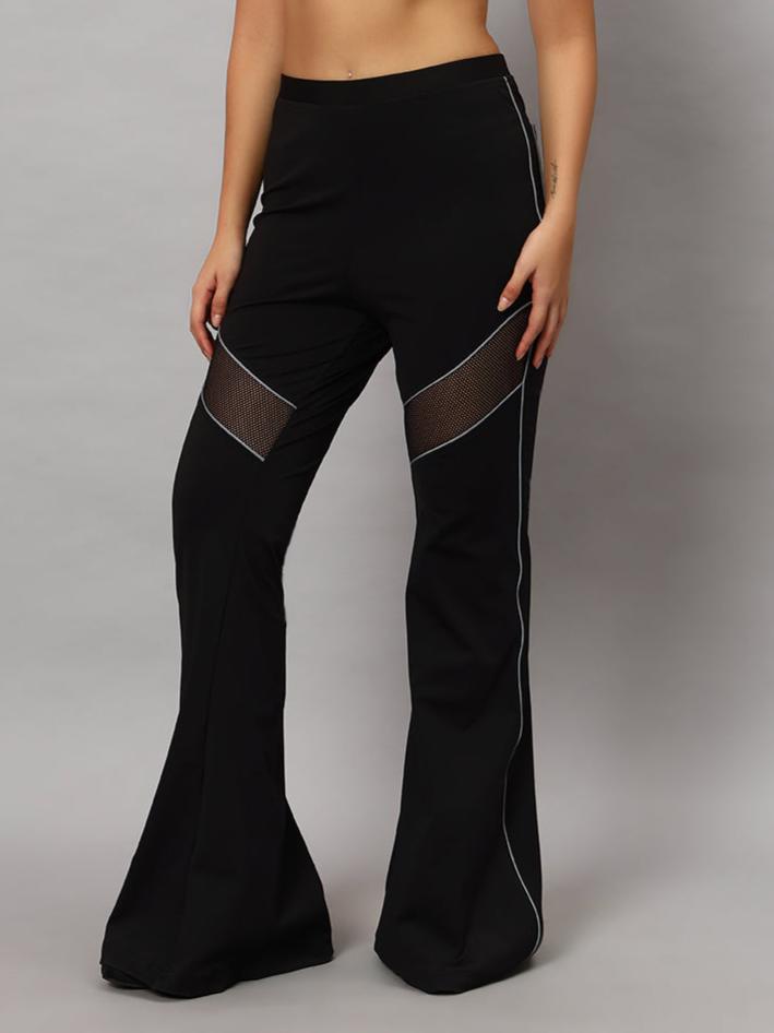 VICTORIA BOOT CUT REFLECTOR PANT (BLACK)