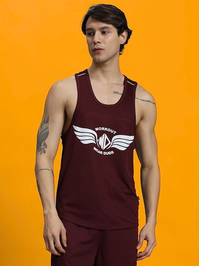 WD Wings Gym T-Shirt (Maroon)