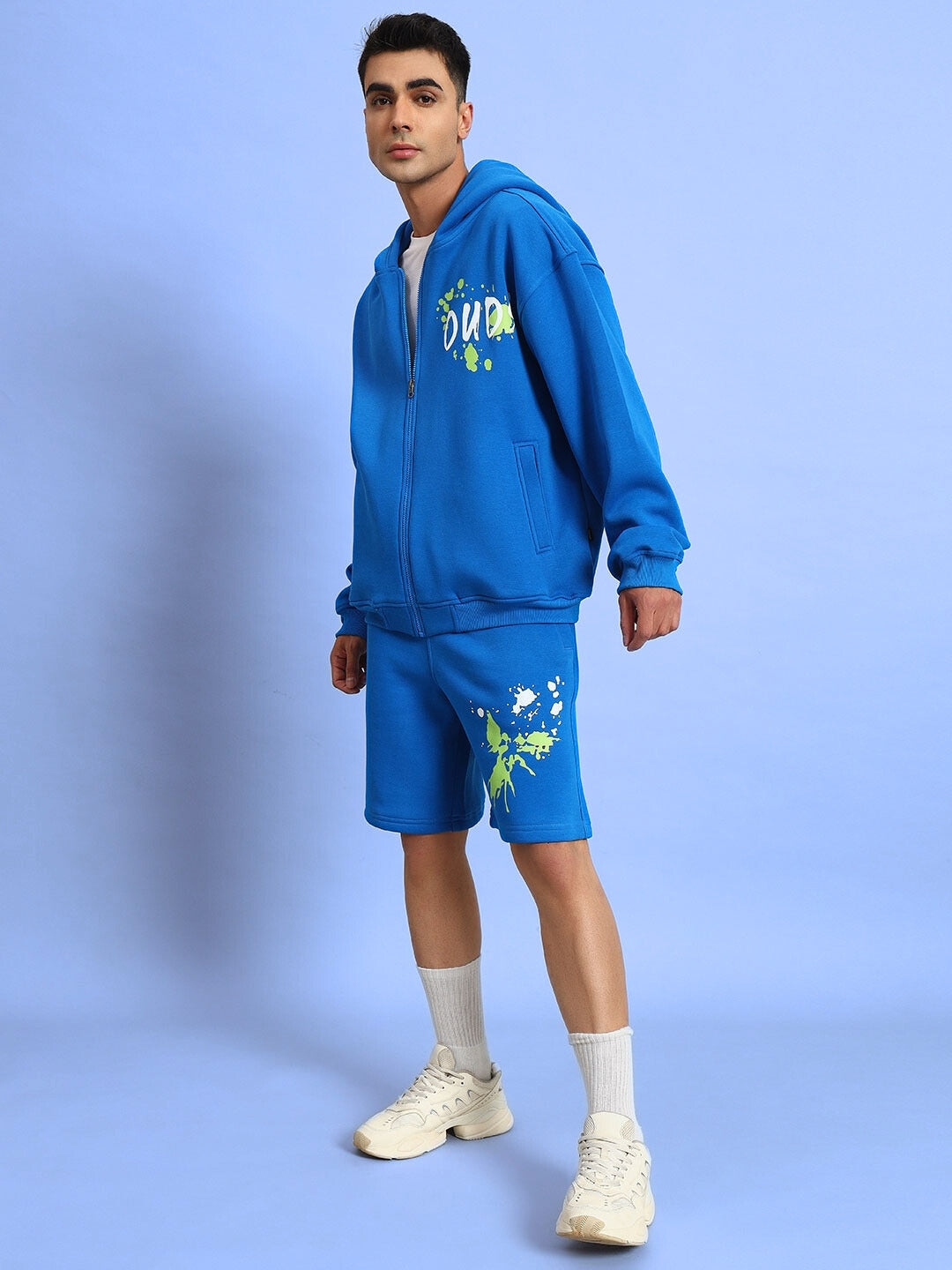 NO DRAMA FLEECE CO-ORD (ROYAL BLUE)