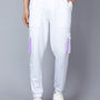 Cargo Pants (White With Lilac Highlighter)