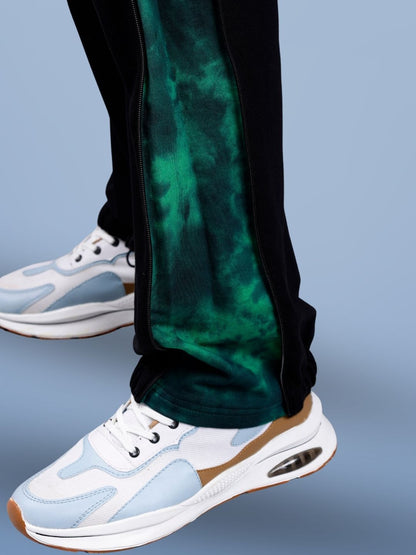 Zipper Panel Joggers (Green) - Wearduds