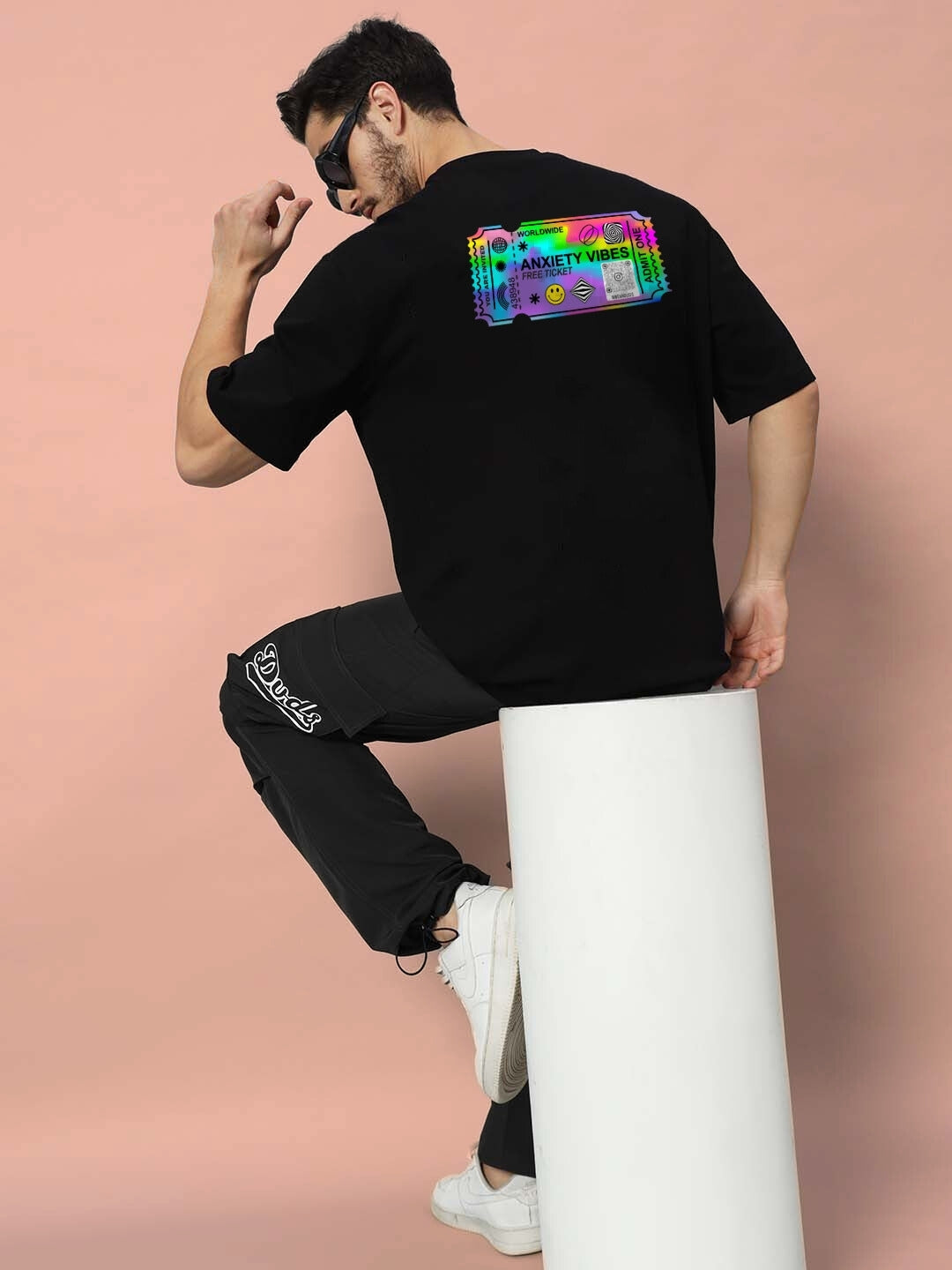 Ticket oversized T-shirt (Black)