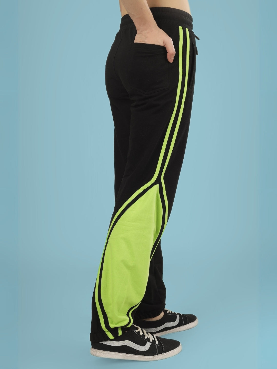 VECTOR BAGGY JOGGERS (BLACK-NEON)