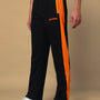 BREEZER SIDE CONTRAST JOGGERS (BLACK-ORANGE)