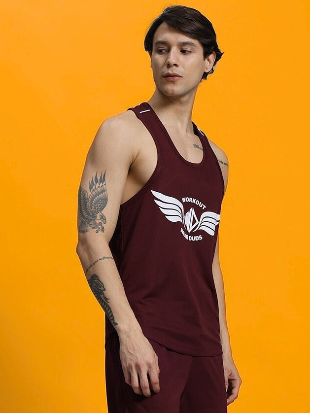 WD Wings Gym T-Shirt (Maroon)