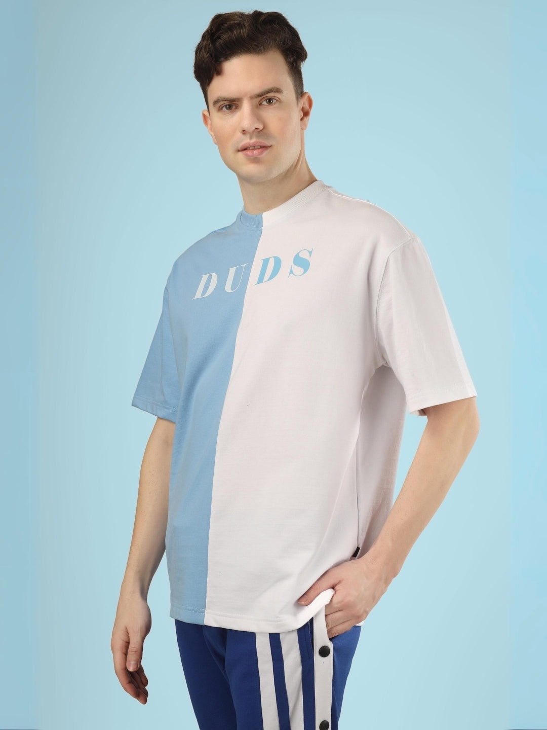 G.O.A.T Oversized T-Shirt (Sky Blue-White)