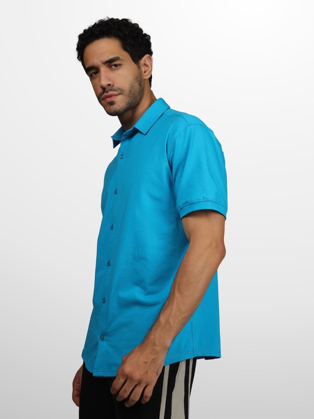 Noir Turquoise Blue Shirt - Wearduds