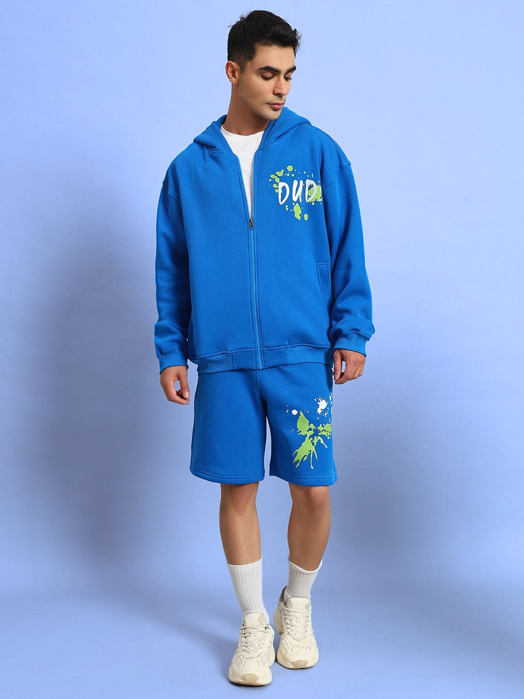 NO DRAMA FLEECE CO-ORD (ROYAL BLUE)