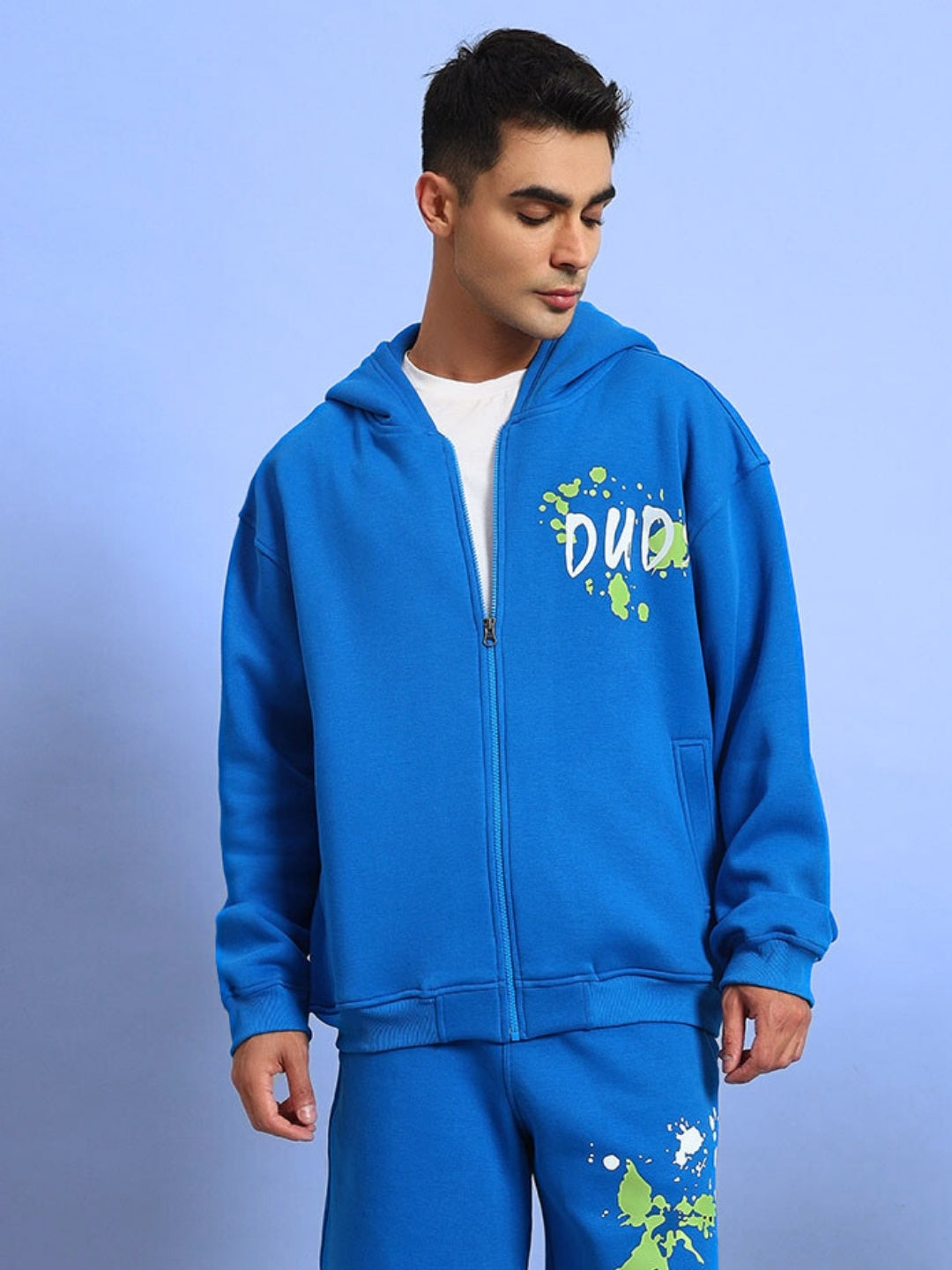 NO DRAMA FLEECE CO-ORD (ROYAL BLUE)