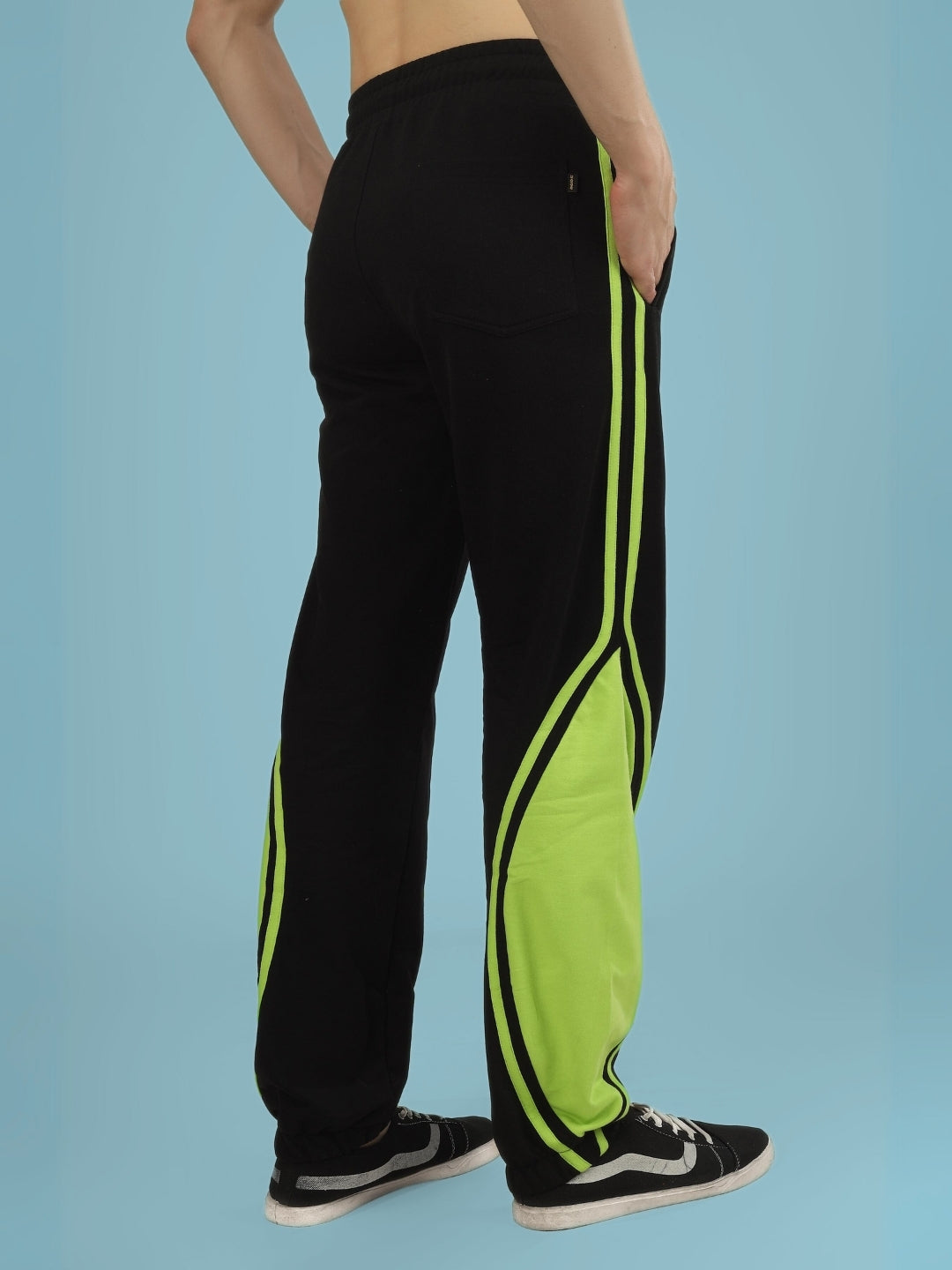 VECTOR BAGGY JOGGERS (BLACK-NEON)