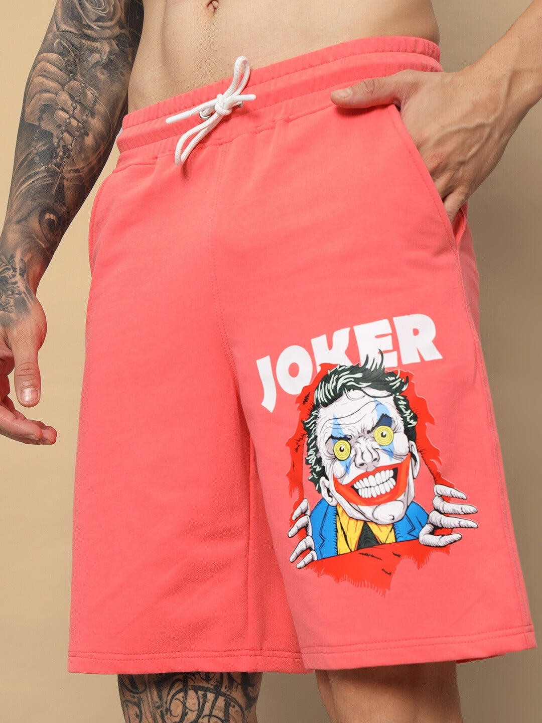 Joker Regular Fit Shorts (Pantone Peach)