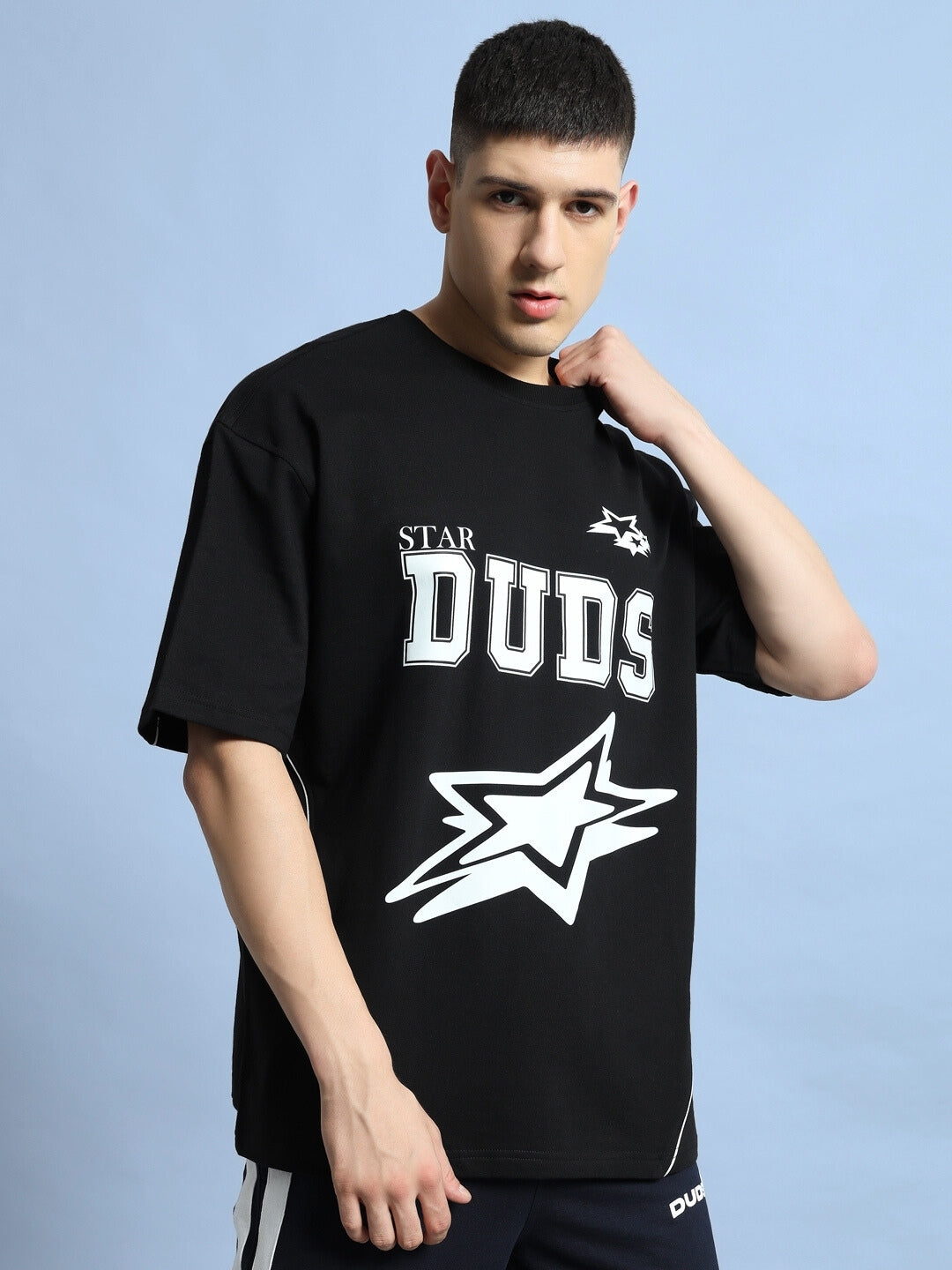 Star Dust Over-Sized T-Shirt (Black)