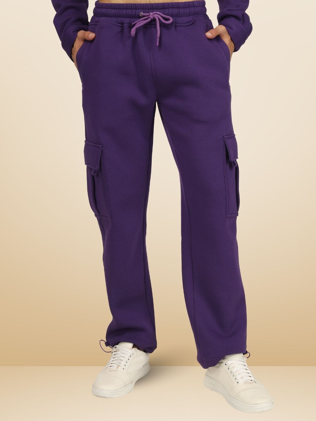 Purple Relaxed Fit Cargo Pant - Wearduds