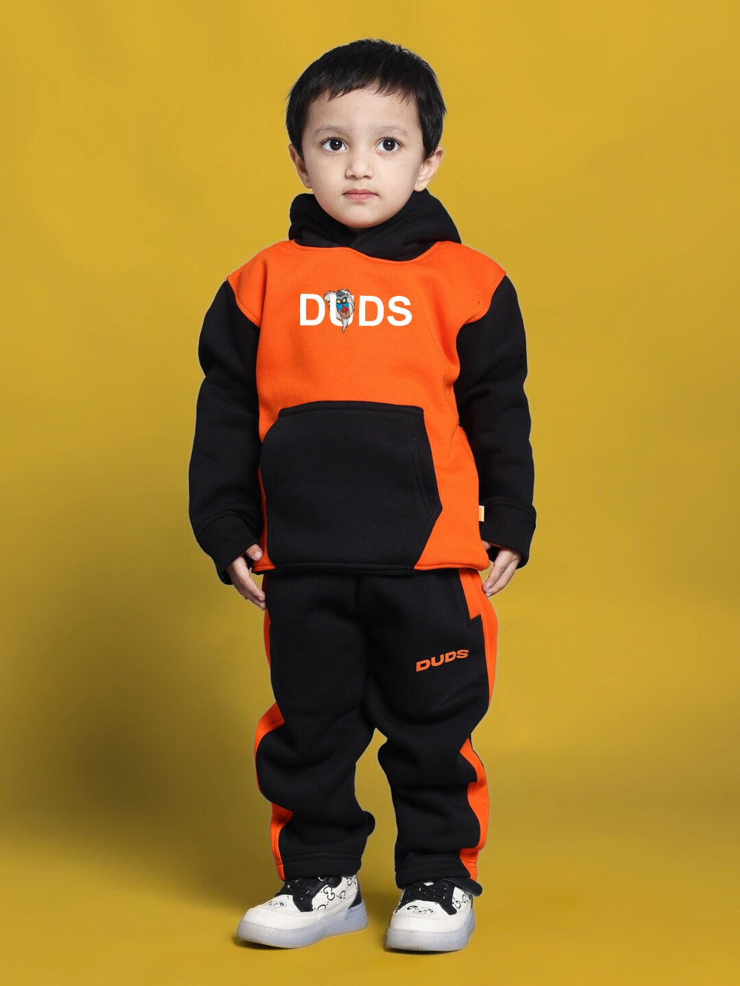 RAFIKI CO-ORD FOR BOYS & GIRLS (BLACK-ORANGE)